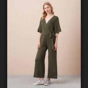 Olive Lou and Grey wrap jumpsuit